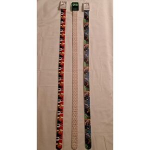 Novelty Belt Set 3 Plastic Buckle Horses and ‎ Horseshoe Patterns